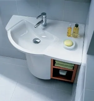 Corner мивка за баня е прост и икономичен