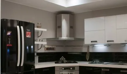 Ъгловата качулка за инструкции за видео монтаж на кухня с техните ръце, Цена, Фото