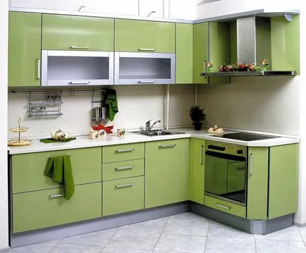 Corner кухня в модерен интериор с примери снимка