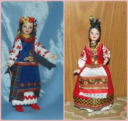 Costum ucrainean național pe pupele meu - Masters Fair - manual, lucrate manual