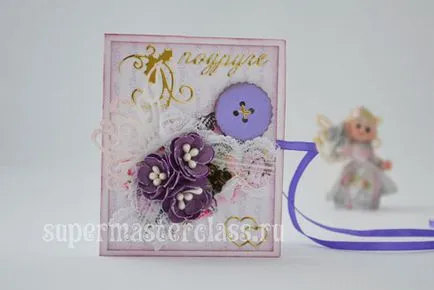 Valentine egy barát a kezét az a technika scrapbooking, mesterkurzusokon kézimunka