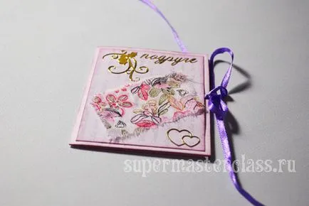 Valentine egy barát a kezét az a technika scrapbooking, mesterkurzusokon kézimunka