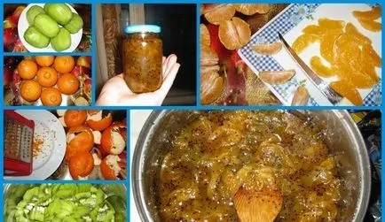 Jam mandarint recept kezeli, tippeket választotta termékek, különböző módokon