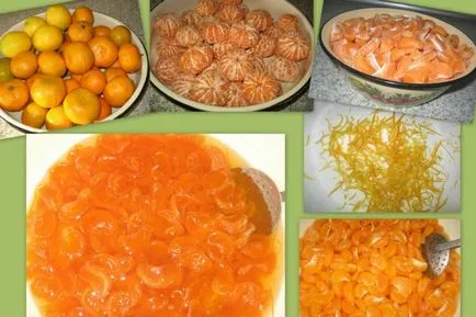 Jam mandarint recept kezeli, tippeket választotta termékek, különböző módokon