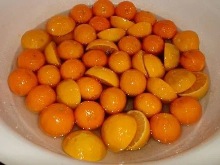 Jam mandarint - egy finom kezelésére