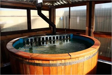 Japán fürdő ofuro - a funkciók és az építőipar egy fürdő