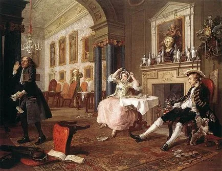 William Hogarth (1697- 1764) - divatos házasság - és nem csak a