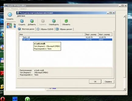 Letöltés VirtualBox egy külső USB-meghajtó