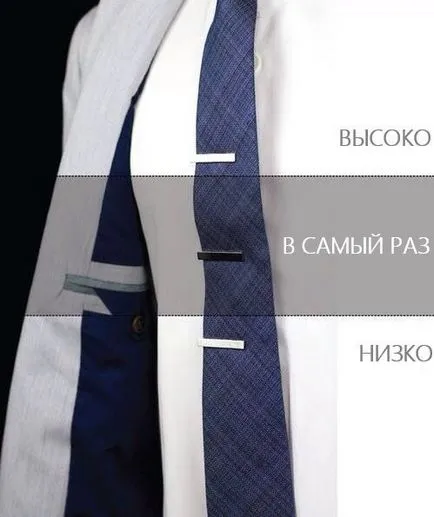 Tie clip - cum de a păstra legătura în locul