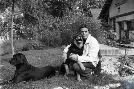 Ален Делон и кучето му