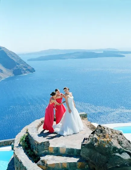 Аня и Никита сватба на остров Санторини - bridetips
