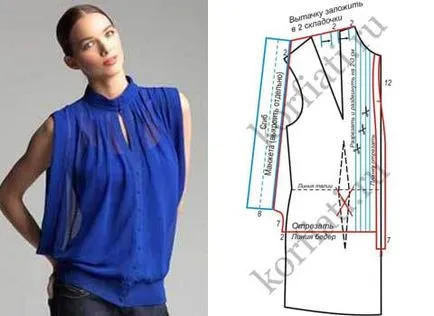 Шифон блуза модел от Анастасия korfiati