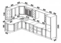 Чертежи на кухни