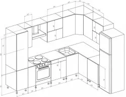 Чертежи на кухни
