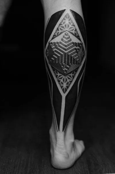 Fekete tetoválás vagy tetoválás stílus blekvork