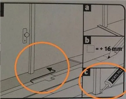 Aceasta monta mai întâi rama ușii sau laminat