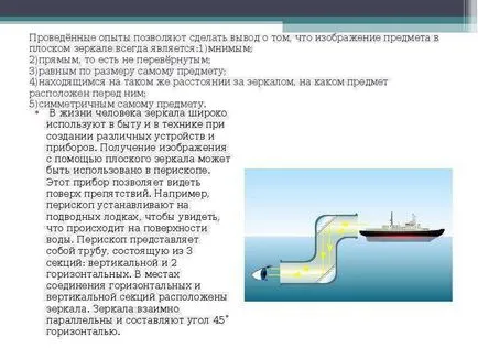 Доклад за урок на плоско огледало повторение и не забравяйте, законите на отражение на светлината, научаваме