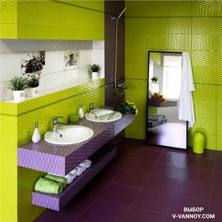 Дизайн баня с плочки Keramin (20 снимки)