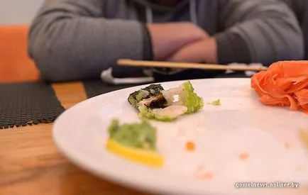 Experimentul a fost un adevărat sushi japonez gustat reale Gomel - Noutăți în imagini