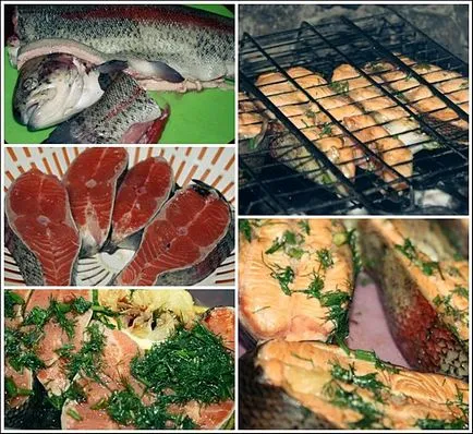 Trout a grill - az eredeti recept főzés hal