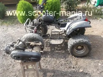 Fotók a szétszerelés motor qj1e40qmb ATV Stels atv 50, robogók és motorkerékpárok