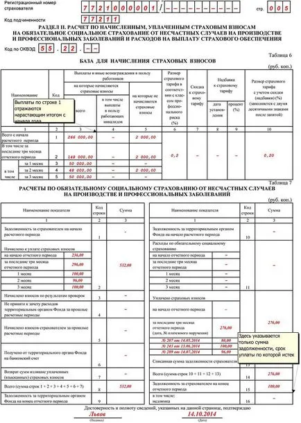 Form 4-FSS - írja minta, határidők, az innováció 2017