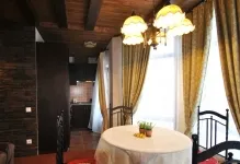 Condiții de viață într-un stil cabana fotografii ale interiorului cu un șemineu, design de bucătărie în apartament și în țară