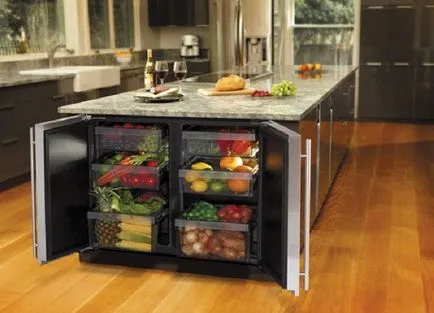 unitate de frigider orizontală, pro și contra