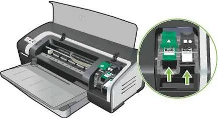 Използването на касети за печат и аксесоари към к.с. Deskjet 9803