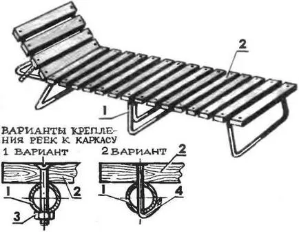 Și o clapetă, și șezlonguri, model de constructii