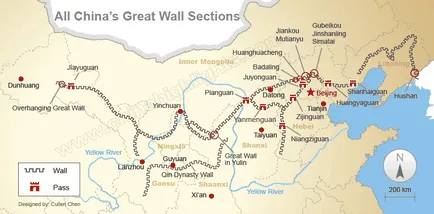 Hogyan látogassa meg a kínai Nagy Fal - Kína túrák