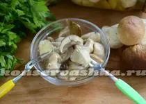 Как да се маринова гъби sinenozhki за зимния рецептата
