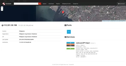 Fényképezőgép - webcamXP - a shodan