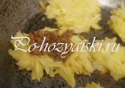 Burgonya palacsinta hús, a recept egy fotót