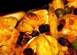 Csirke marokkói citrommal és olajbogyóval