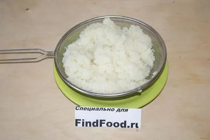 Csirke húsgombóc rizzsel recept egy fotó