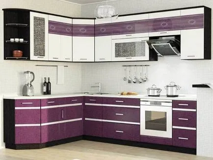Bucătărie vânătă culoare - foto-catalog de mobilier și interioare finite