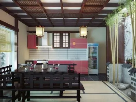 Konyhai japán stílusú 5 tervezési ötletek fotókkal, álom ház
