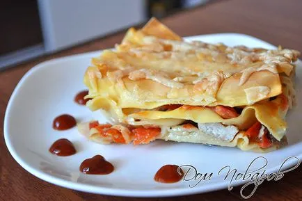 Lasagna cu pești cum să gătească - rețeta cu o fotografie