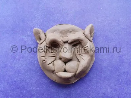 Modellezés basrelief készült gyurma