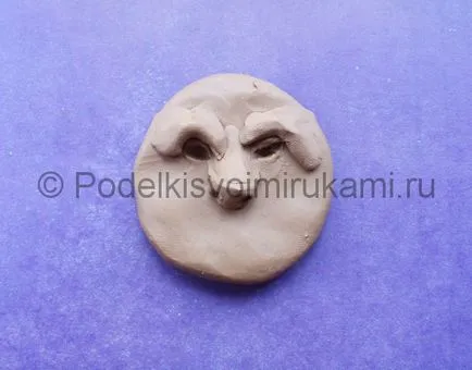 Modellezés basrelief készült gyurma