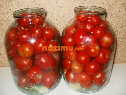 Мариновани домати с оцет - подготовка за зимата с рецепта от снимка