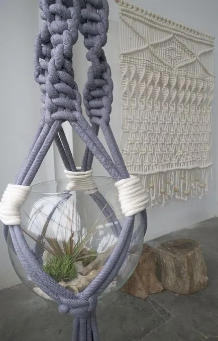 Macrame a belső - a tisztességes iparos - kézzel készített, kézzel készített