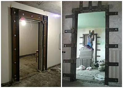 Uși de interior într-un perete ca purtător selectați și instalați