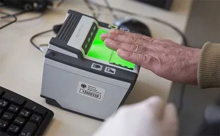 Cum procedura de a pune o amprentă digitală pentru pașaport