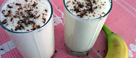 Milk-Banana cocktail - o rețetă, proprietăți utile