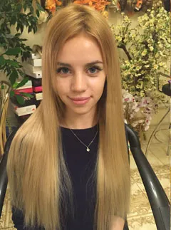 коса разширения за къса коса, преди и след снимки, цените в Москва в много къса коса