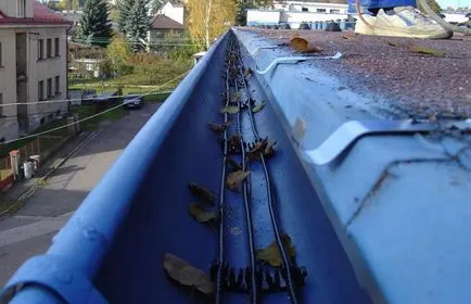 Cablul de încălzire pentru jgheaburi - face un film de acoperiș de încălzire autoreglabil