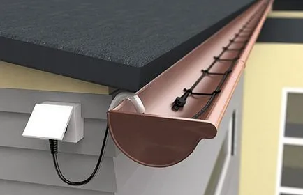 Cablul de încălzire pentru jgheaburi - face un film de acoperiș de încălzire autoreglabil