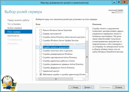 Configurarea de imprimare pentru Windows Server Server 2012 R2, setarea ferestre și servere Linux